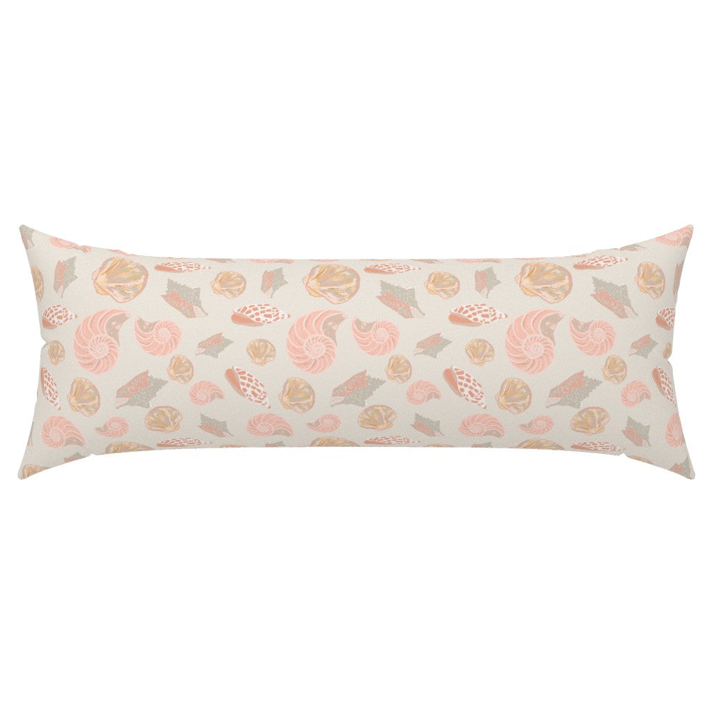 Coastal Shells 36x14 Lumbar PIllow