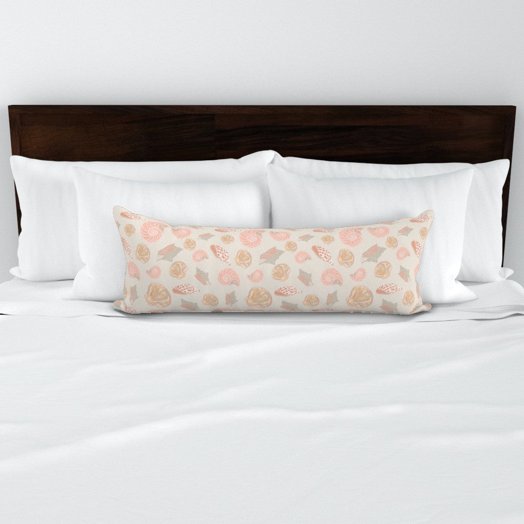 Coastal Shells 36x14 Lumbar PIllow
