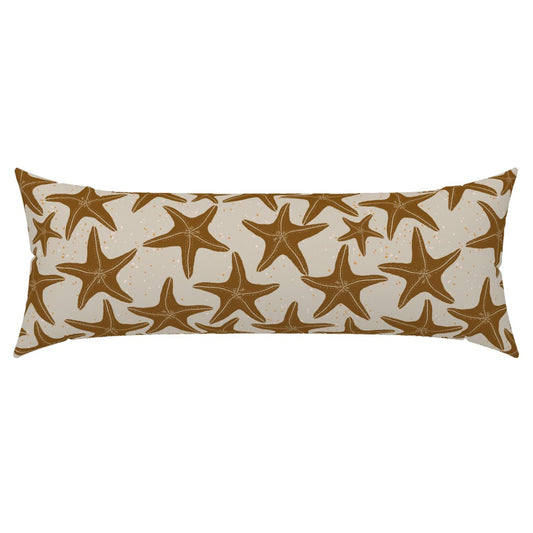 Starfish Beach Sand Brown 36x14 Lumbar PIllow
