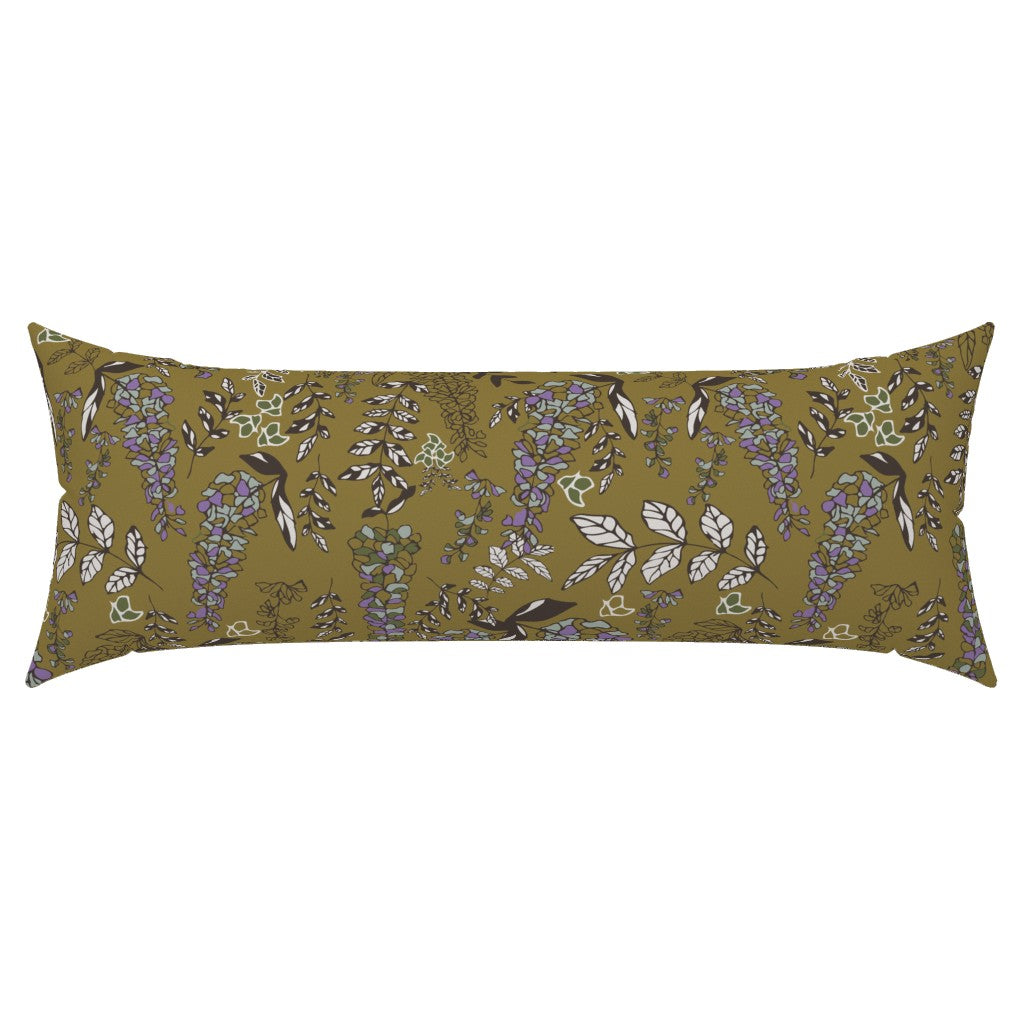 Wisteria Bronze 36 x 14 Lumbar Pillow