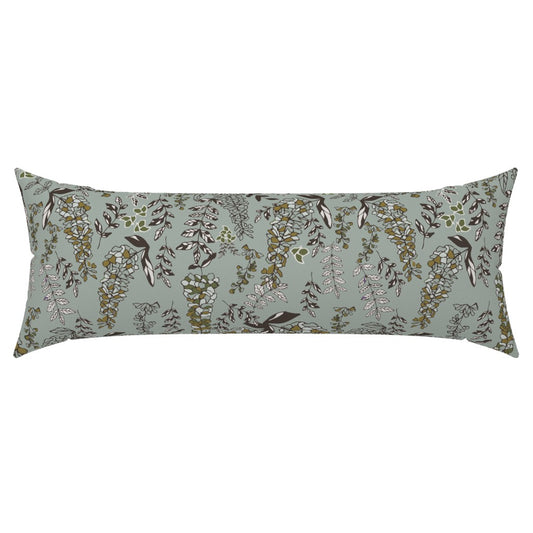 Wisteria Spring Eucalyptus 36"x14" Lumbar Pillow